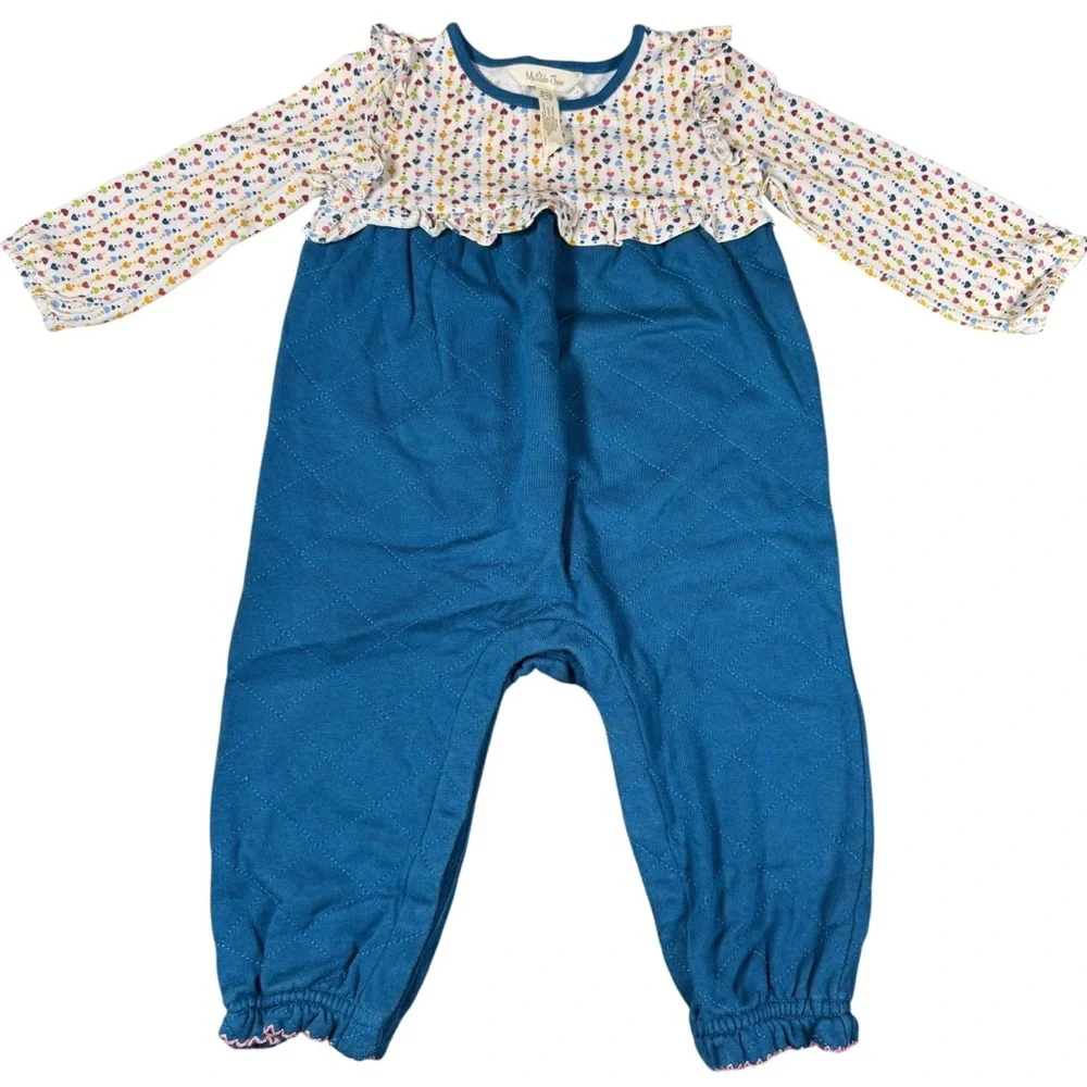 Matilda Jane Baby Girl’s Size 18-24 Months Heartstrings‎ Quilted Romper